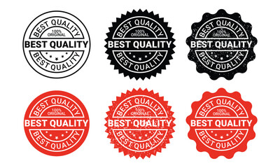 Best quality product label badge grunge stamp design. Vector Grunge Rubber stamp template