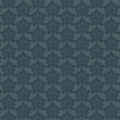 Print Blue, Green and Black color Elegant Trendy Geometric floral seamless patterns textured background graphic ornaments Vector tile pattern  Floral Mosaic, floral pattern for wallpaper, fabric, text