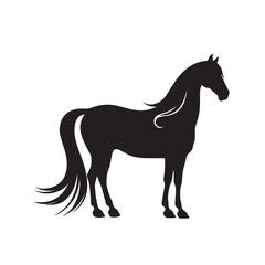 horse silhouette vector
