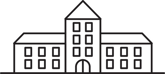 School Facility Vector Icon Stock Illustration