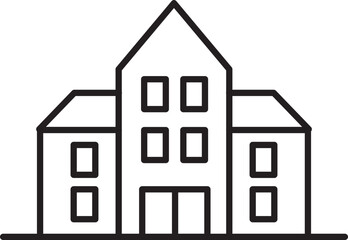 School Facility Vector Icon Stock Illustration