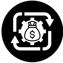 Working Capital  Icon Element For Design	