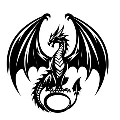 tattoo, vector, dragon, animal, illustration, tribal, symbol, black, silhouette, art, head, design, cartoon, bird, sign, nature, wild, monster, logo, tiger, lion, wolf, teeth, mascot, wildlife