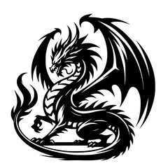 tattoo, vector, dragon, animal, illustration, tribal, symbol, black, silhouette, art, head, design, cartoon, bird, sign, nature, wild, monster, logo, tiger, lion, wolf, teeth, mascot, wildlife