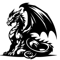 tattoo, vector, dragon, animal, illustration, tribal, symbol, black, silhouette, art, head, design, cartoon, bird, sign, nature, wild, monster, logo, tiger, lion, wolf, teeth, mascot, wildlife