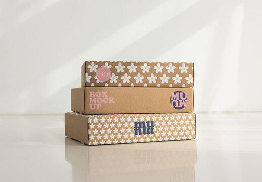 Box Mockup for Packaging Setup