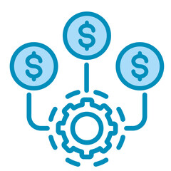 Fototapeta premium Cash Flow Optimization Icon Element For Design 