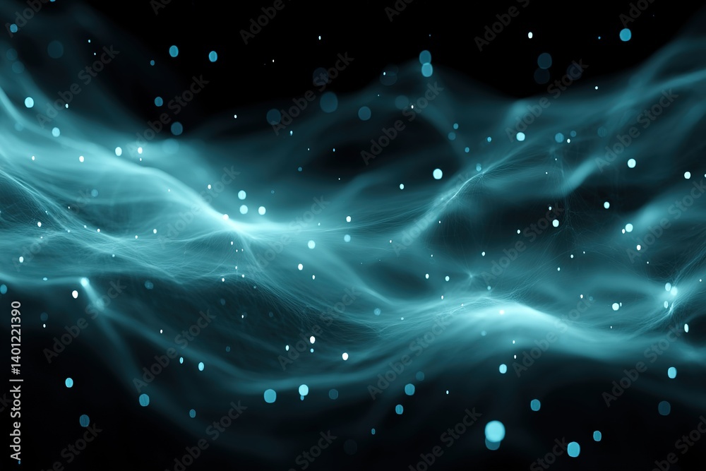 Canvas Prints captivating swirling blue and teal light patterns against a dark background create a mesmerizing abs