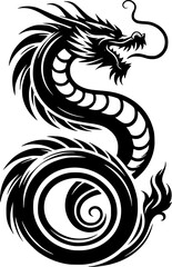 tattoo, vector, dragon, animal, illustration, tribal, symbol, black, silhouette, art, head, design, cartoon, bird, sign, nature, wild, monster, logo, tiger, lion, wolf, teeth, mascot, wildlife