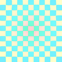 retro - futuristic  pastel checkered pattern on metallic background  . playful wallpaper  .  cute and chic 