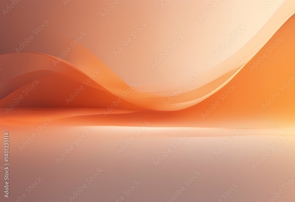Wall mural digital landing background gradient concept page creative orange vector minimal abstract modern patt