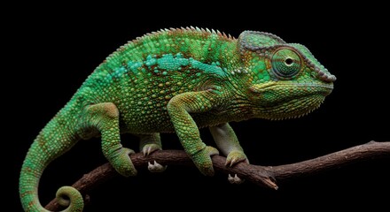 Obraz premium Chameleon Vibrant Skin Close-Up