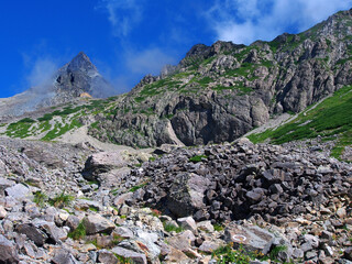 荒々しい日本アルプスの名峰 槍ヶ岳