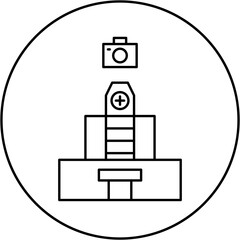 hospital camera icon design