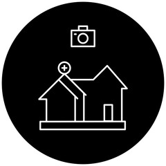 hospital camera icon design