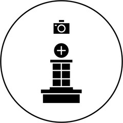 hospital camera icon design