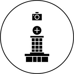 hospital camera icon design