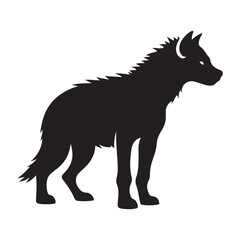 Hyena Silhouette Vector Art An African Predator Illustration