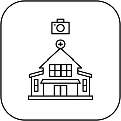 hospital camera icon design