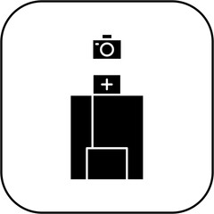 hospital camera icon design