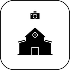 hospital camera icon design