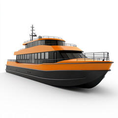 Obraz premium boat on a white background