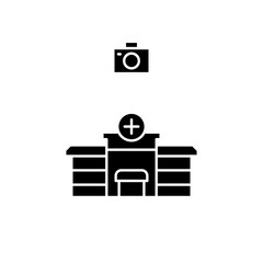 hospital camera icon design