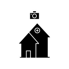 hospital camera icon design