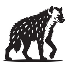 Hyena Silhouette Vector Illustration Wildlife African Animal Design