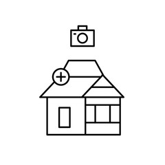 hospital camera icon design