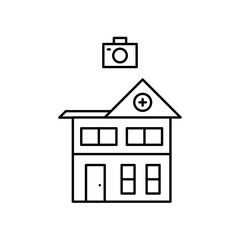 hospital camera icon design