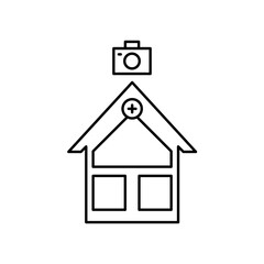 hospital camera icon design