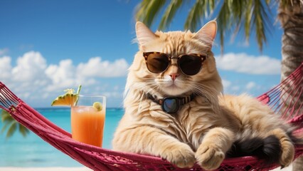 A_chill_cat_lounging_on_a_hammock_betw