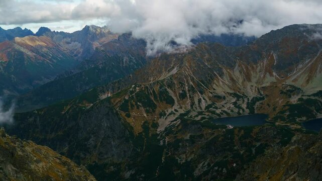Poland-Slovakia Border: Tatra Scenery  Lake Timelapse