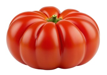 Fresh heirloom tomato image for cooking and recipe ideas isolated on white background