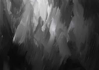 Abstract grunge background featuring dark gray and black hues with a smudged texture, ideal for design templates or wall art.