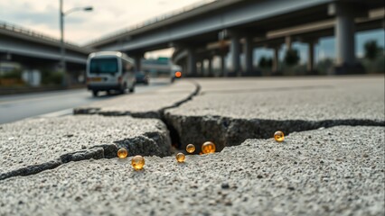 Self-Repairing Smart Concrete for Civil Engineering Presentations or Eco Cities