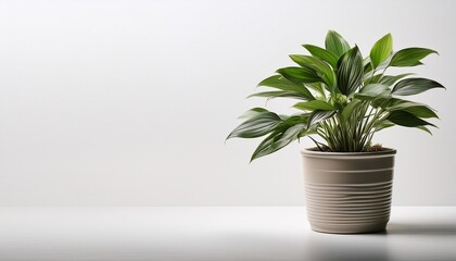 Obraz premium plant in a pot on white background can be used for invitations greeting wedding card