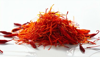 Naklejka premium saffron on white