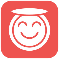 Smiling Face with Halo Icon