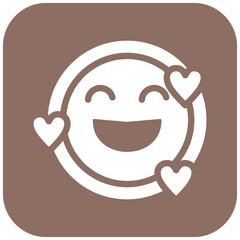 Smiling Face with Hearts Icon