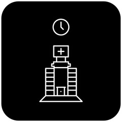 hospital clock icon design