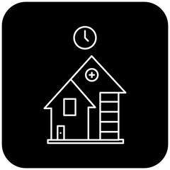 hospital clock icon design