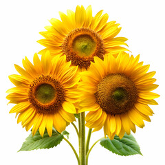 Obraz premium sunflower isolated on white