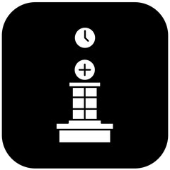 hospital clock icon design