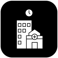 hospital clock icon design