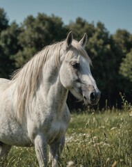 Obraz premium white horse 