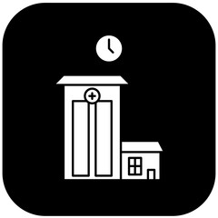 hospital clock icon design