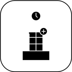 hospital clock icon design