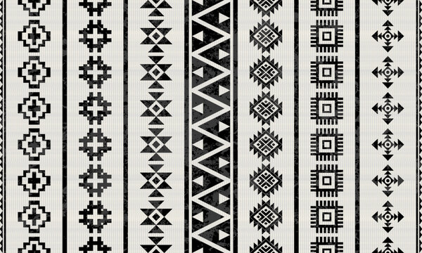 Native American Southwest design Aztec pattern and Navajo design indian ornament pattern geometric ethnic textile texture tribal Aztec pattern Navajo Mexican fabric seamless Vector decoration fashion